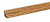 Плинтус LB-15, дуб вотан, L=3000мм, 13,4х13,4мм (6032)/15