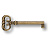 Ключ, 5003-22/53, 82х32, металл, старая бронза