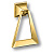 Ручка-кольцо, 907-Gold, 24х63х81мм, металл, глянцевое золото