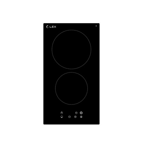 Варочная панель EVH 320 BL, 30см, стеклокерамика, черный глянец, Lex