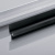 Ручка врезная "L", PA-0243-35-50-20M, L=3500мм, металл, черный матовый, GTV