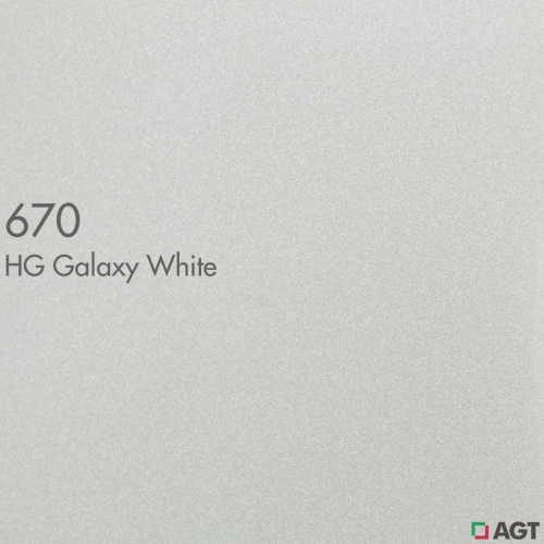 Панель, 670, 18мм, 1220х2800мм, галакси белый, AGT