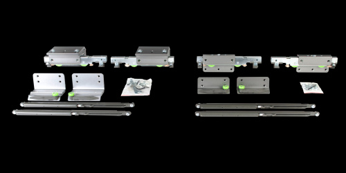 Комплект роликов с доводчиком для подвесной системы OPK 2 двери