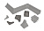 Комплект аксессуаров LB-15 бетон (угол внутренний, угол внешний, 2 заглушки)/25