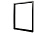 Опора для стола прямоугольная, h=720мм, B=595мм, черный матовый