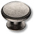 Ручка-кнопка, RANA-80, d=35мм, металл, старое серебро