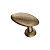 Ручка-кнопка, K-1040 AB, 28х12х26мм, металл, античная бронза/100