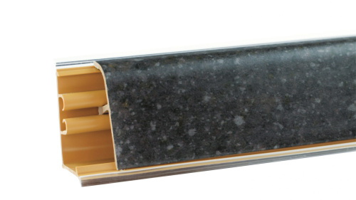 Плинтус LB-38, L=3000мм, бриллиант черный (380)
