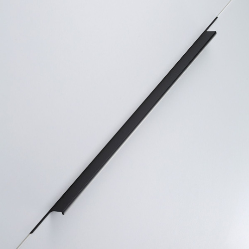 Ручка торцевая, LIND, 256/596мм, металл, черный матовый, GTV